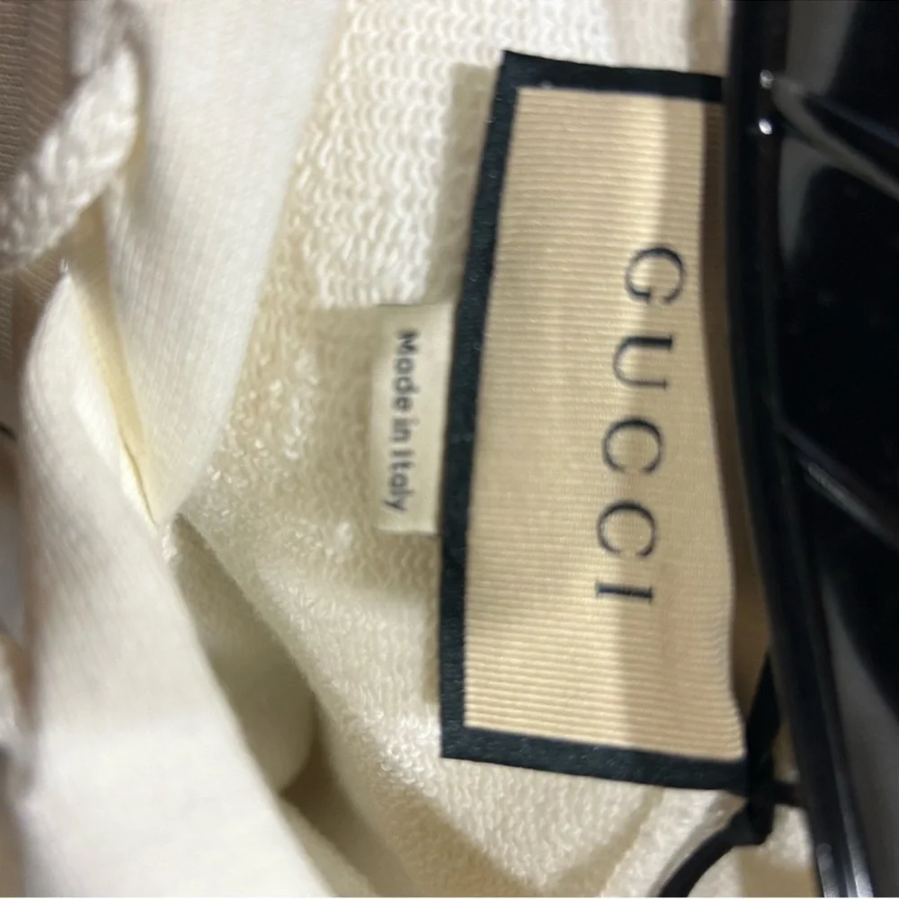 Men’s Gucci FIRENZE 1921 cotton hoodie interlocking G/web strike size XXXL